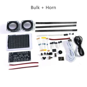 DC5V Dual Channel Amplifier Kit LED Bluetooth Speaker DIY Kit Music Spectrum Rhythm Light Audio DIY Electronic Kits