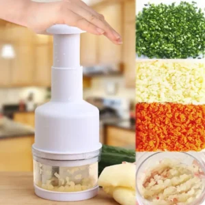 Manual Onion Chopper Stainless Steel Garlic Presser Food Crusher Cutter Meat Mincer Hand Press for Vegetable Kitchen Tool