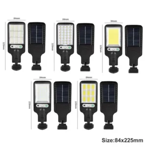 Powerful PIR Motion Sensor Smart Remote Control Led COB IP65 Waterproof Solar Light Garden Outdoor Solar Wall Street Lamp Outdoo